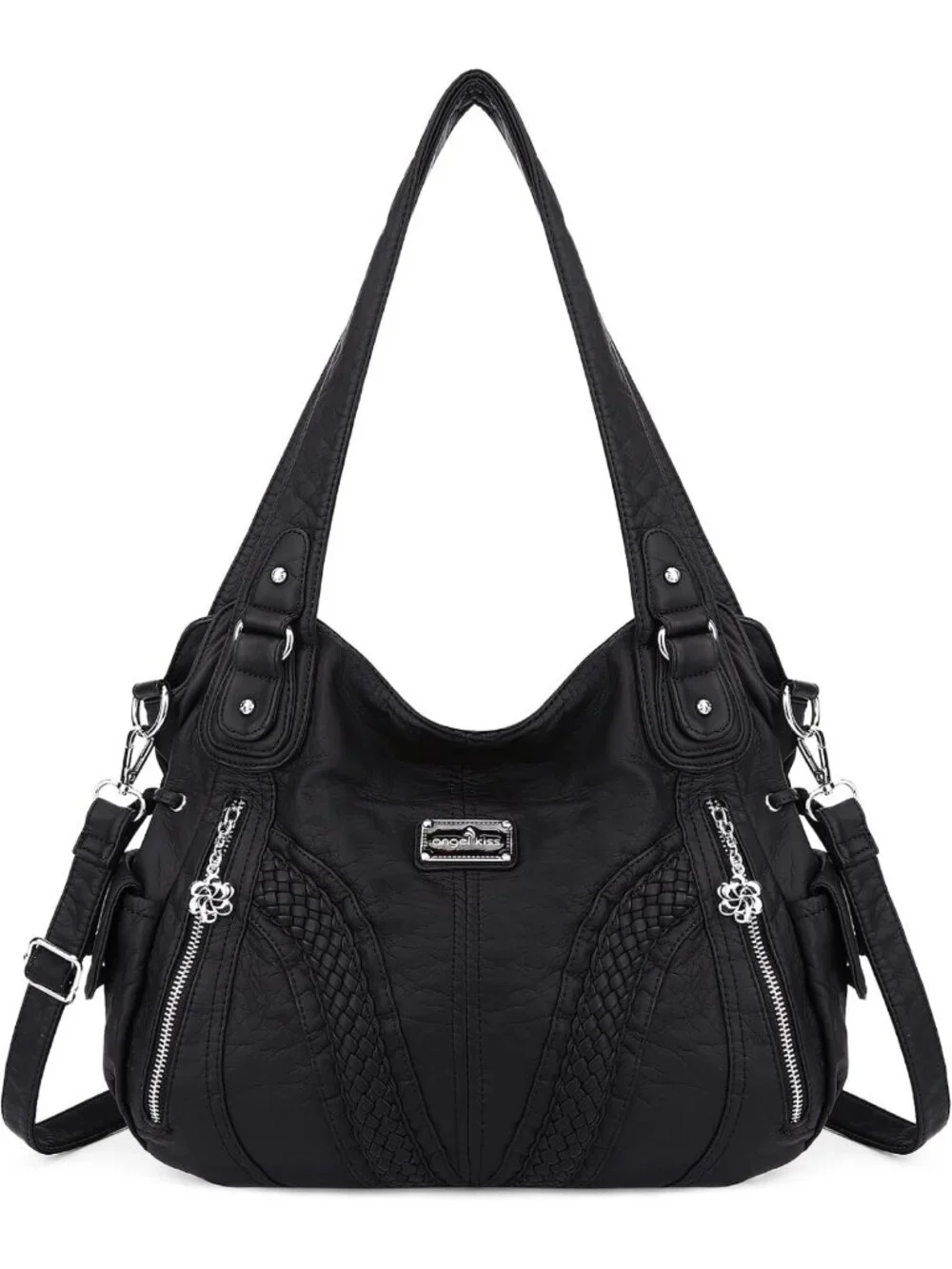 Stylish Women's Tote Bag - Fashionable Shoulder Satchel in Washed Synthetic